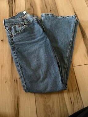 Abercrombie & Fitch Women's Boot Cut Jeans - Light Blue Denim